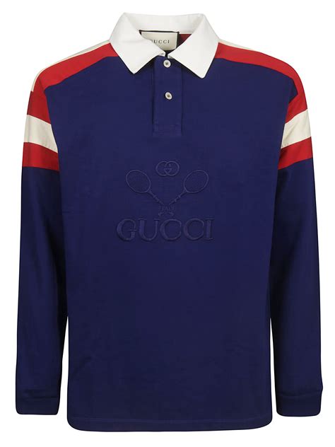 polo gucci shirts|gucci long sleeve polo shirt.